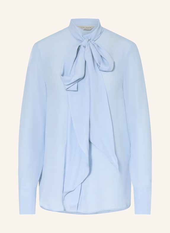 TED BAKER Schluppenbluse ZAKIIA mit Seide HELLBLAU