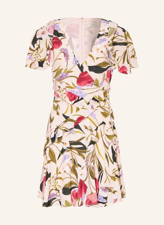 TED BAKER Kleid ISSIIA mit Volants HELLROSA/ HELLGRÜN/ FUCHSIA