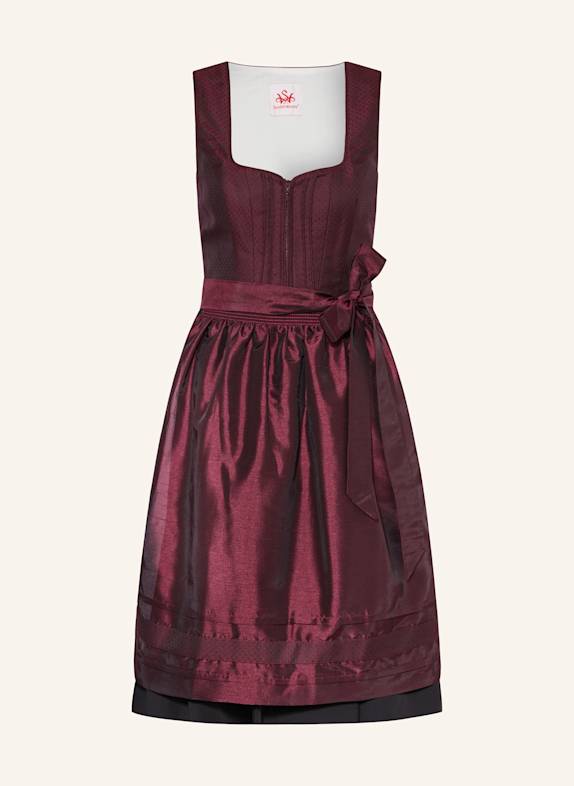 Spieth & Wensky Dirndl FUCHSIA DUNKELROT/ SCHWARZ