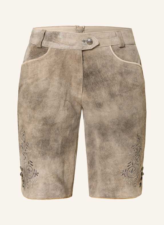 Spieth & Wensky Trachten-Lederhose FLUMMI GRAU/ HELLGRAU/ DUNKELGRAU