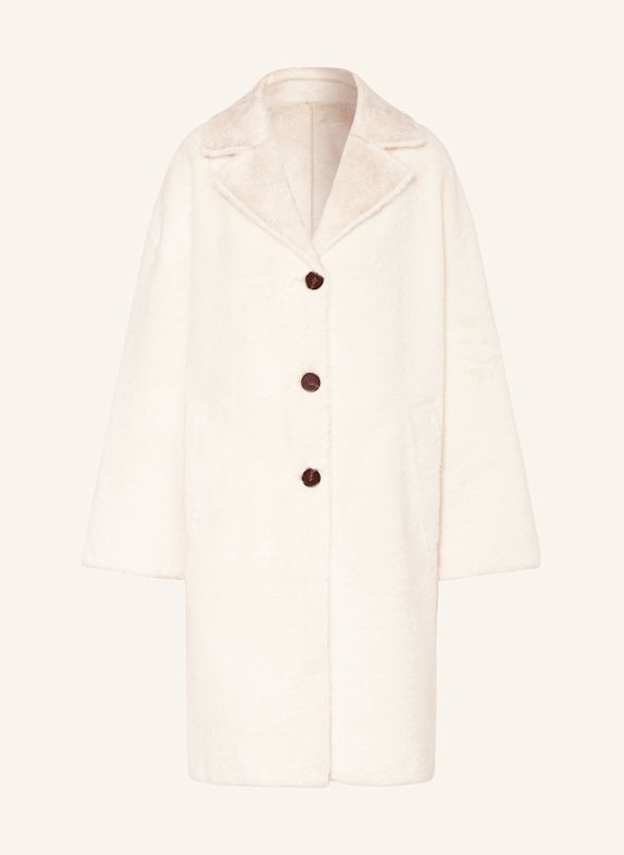 yippie hippie Reversible faux fur coat ECRU