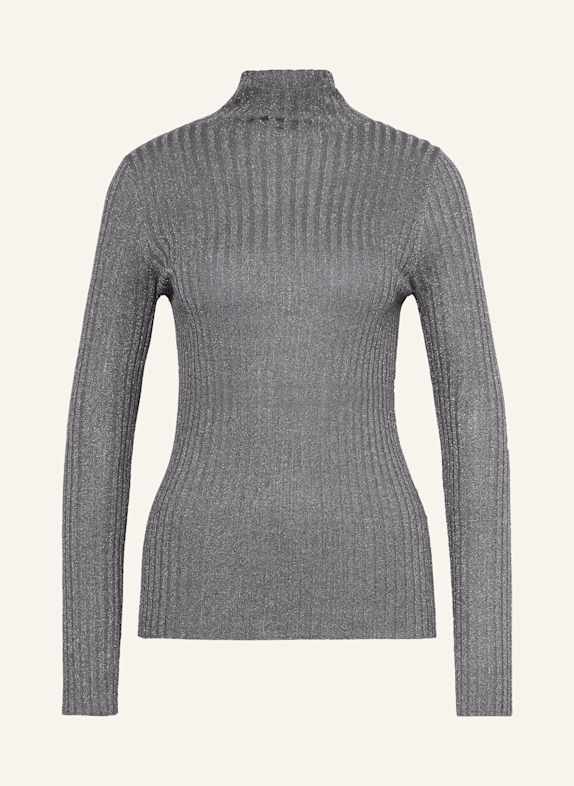 LIU JO Sweater with glitter thread GRAY