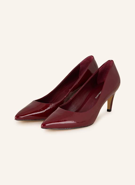 CARRANO Lack-Pumps DUNKELROT