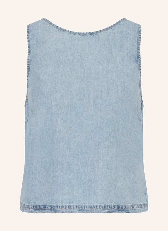 American Vintage Top PAYBOU in Jeansoptik HELLBLAU