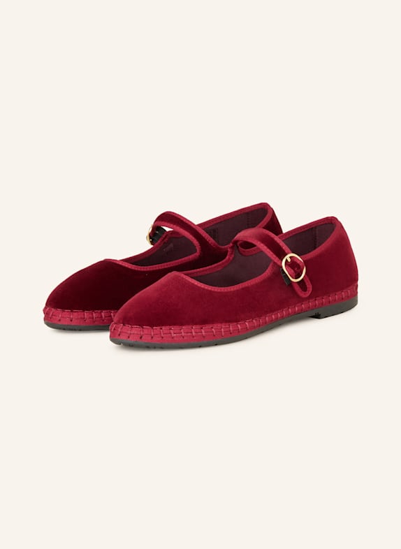 FLABELUS Ballet flats LUCRECIA DARK RED