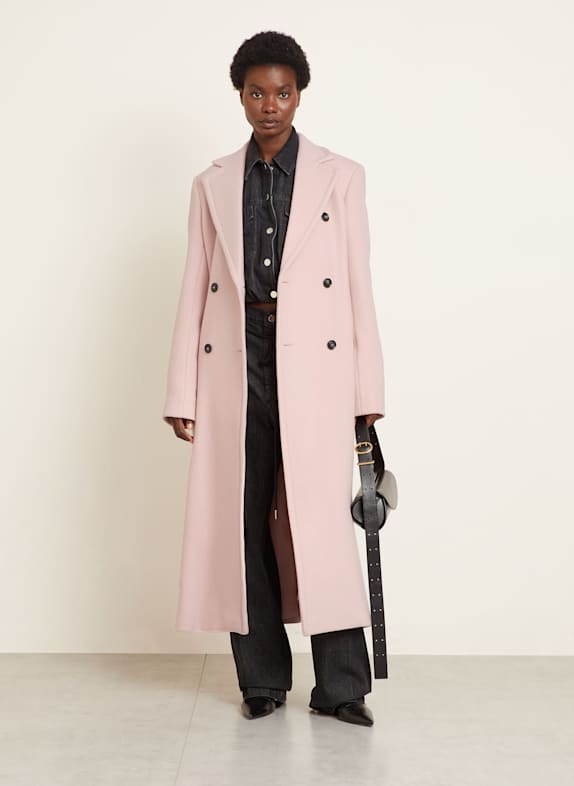 SPORTMAX Manteau en laine COMUNE ROSE CLAIR