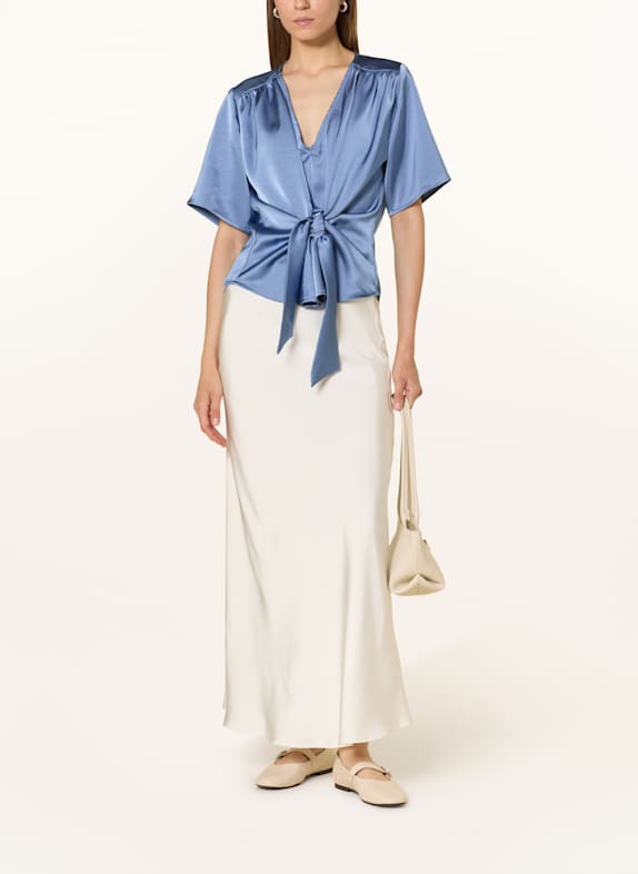 NEO NOIR CASADIA satin blouse BLUE
