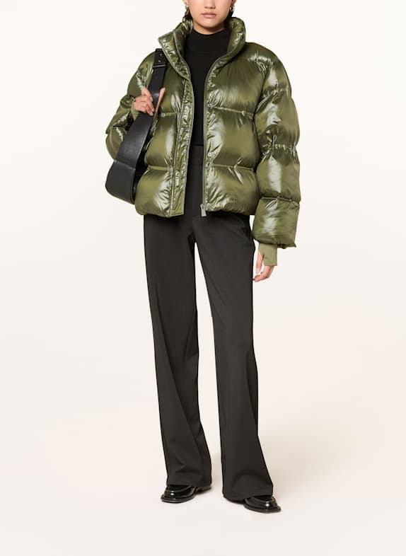 NEO NOIR Kurtka pikowana RHEA OLIWKOWY