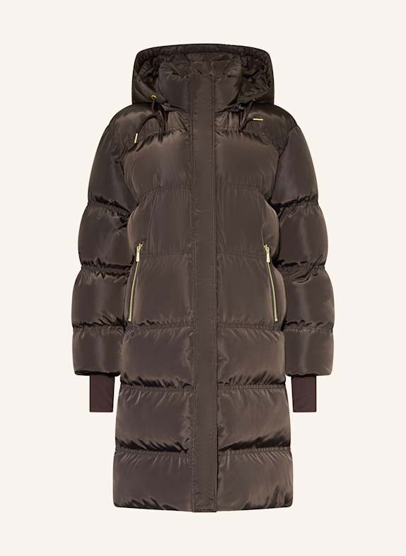 NEO NOIR Steppmantel LUCETTE mit abnehmbarer Kapuze DUNKELBRAUN