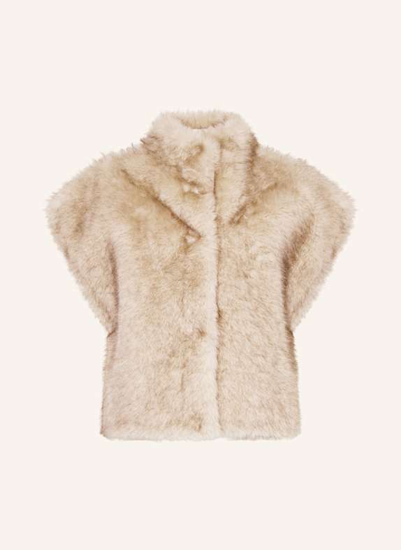 NEO NOIR Kunstpelz-Weste KEVINI BEIGE