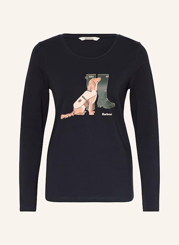 Barbour Longsleeve HEDLEY DUNKELBLAU