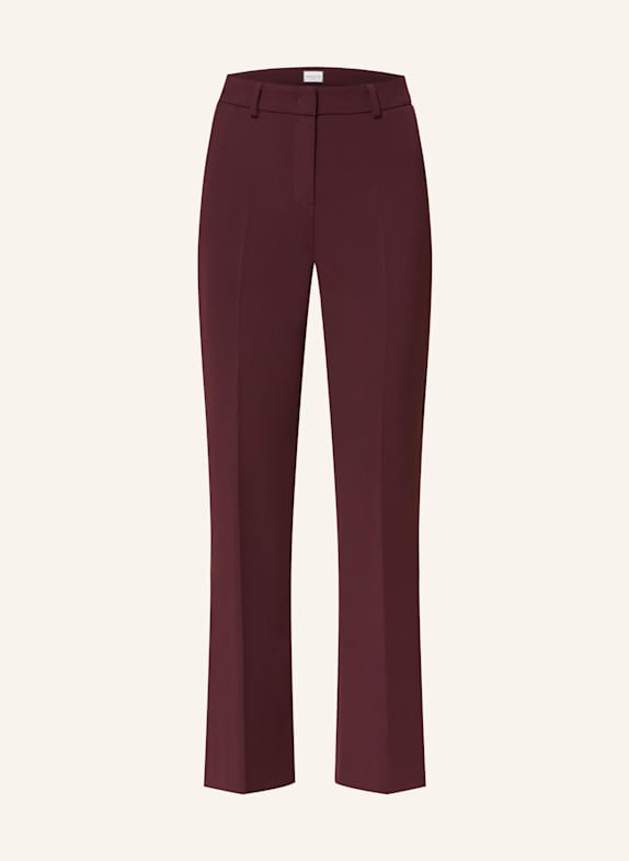 SEDUCTIVE ROSIE wide leg trousers DARK RED