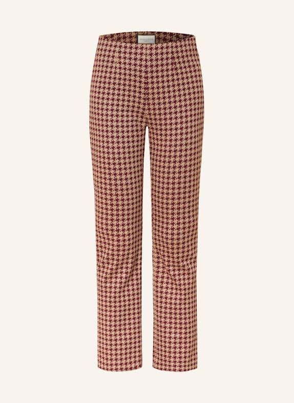SEDUCTIVE Trousers CINDESSA DARK RED/ CAMEL