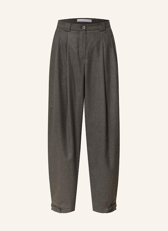 RAFFAELLO ROSSI TAVIA flannel trousers DARK BROWN