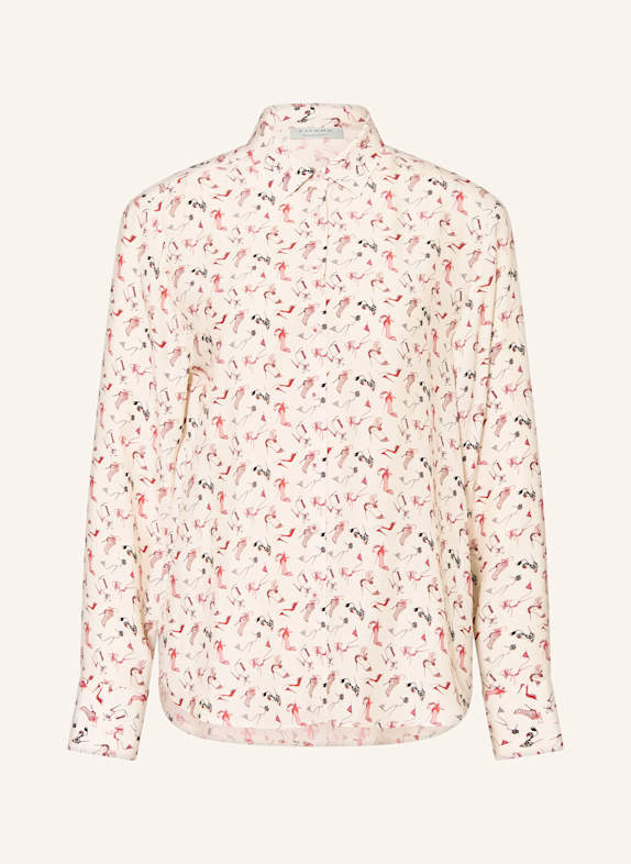 ETERNA Shirt blouse LIGHT YELLOW/ RED/ BLACK