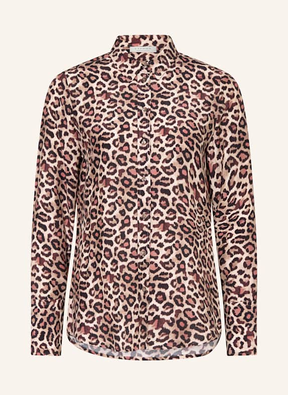 ETERNA Shirt blouse ECRU/ DARK BROWN/ RED