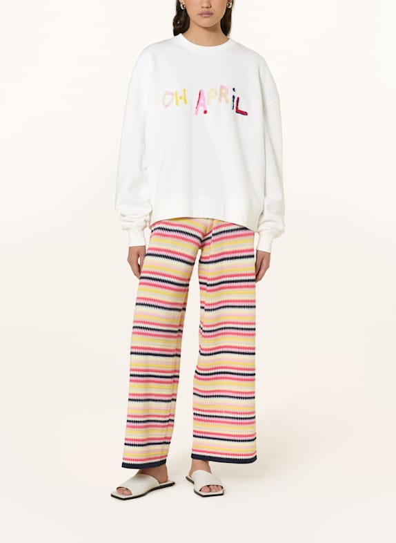 OH APRIL Sweatshirt OV WIT / GEEL / ROOD