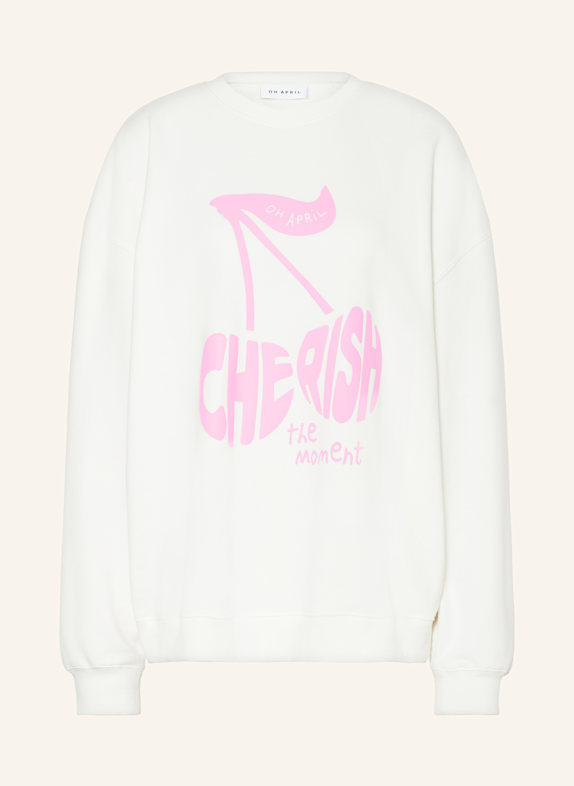 OH APRIL Sweatshirt OV WEISS/ PINK