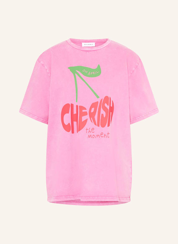 OH APRIL T-Shirt CHERISH ROSA/ ROT/ GRÜN