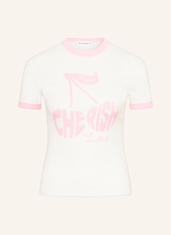 OH APRIL T-shirt CHERISH WHITE/ PINK