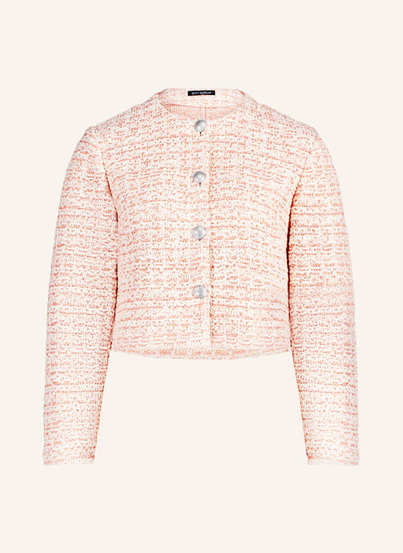 Betty Barclay Boxy jacket in bouclé CREAM/ RED