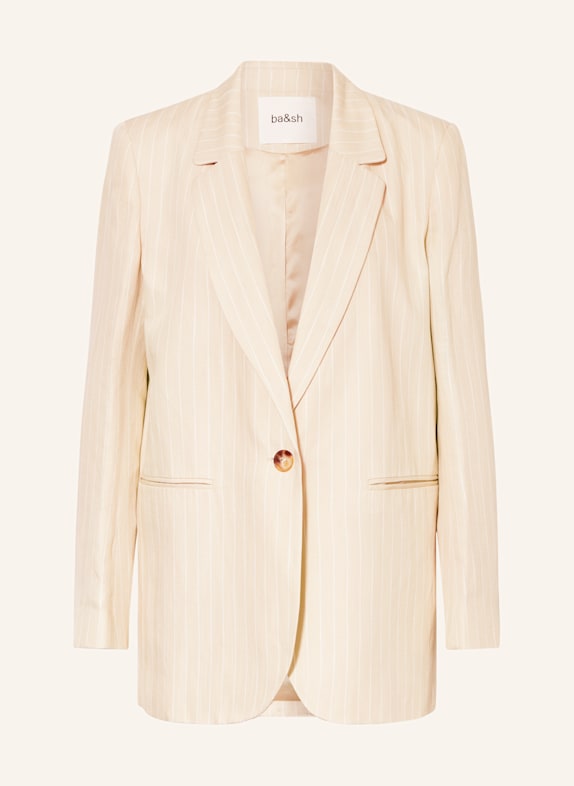ba&sh Blazer POY mit Leinen CREME/ WEISS