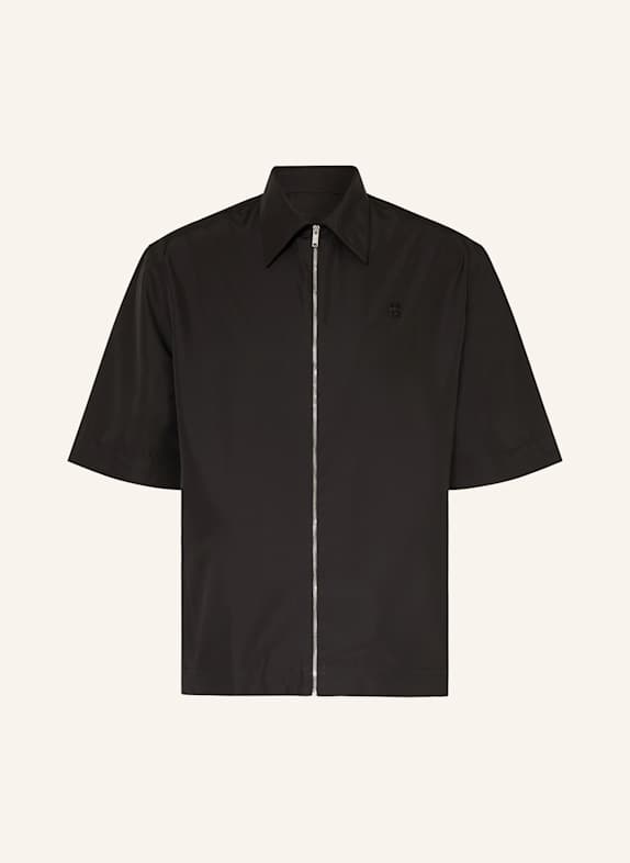 GIVENCHY Kurzarm-Hemd Comfort Fit SCHWARZ