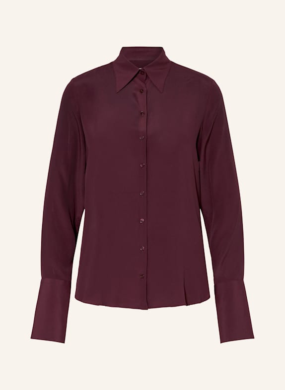 ÉMANOU Hemdbluse mit Seide DUNKELROT