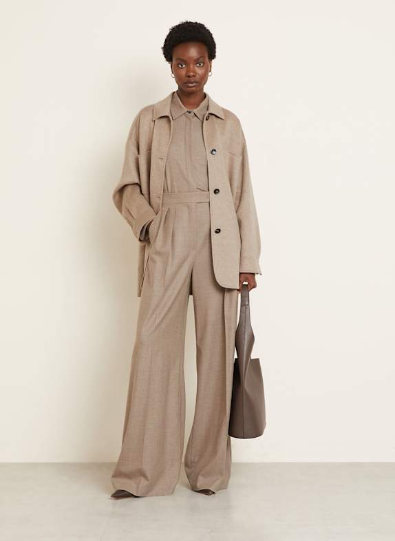 Max Mara Marlenehose ZULIA aus Cashmere BEIGE