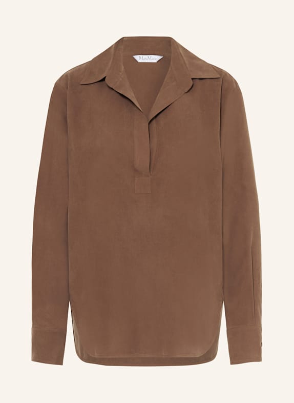 Max Mara Blusenshirt MIRKO aus Seide BRAUN