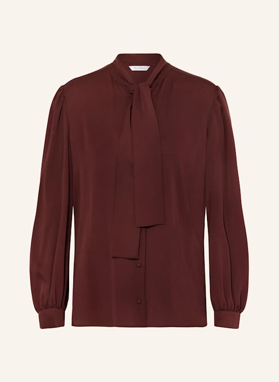Max Mara Schluppenbluse MELANIA aus Seide DUNKELROT