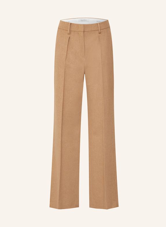 Max Mara Kamelhaar-Hose CARBONE CAMEL