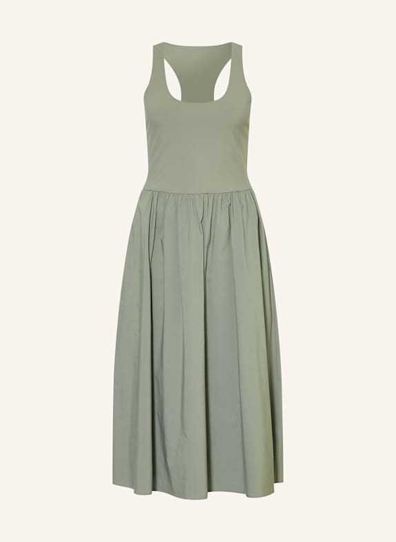 Sweaty Betty Saint Laurent Woven Trimmed Double-breasted Jacket LIGHT GREEN