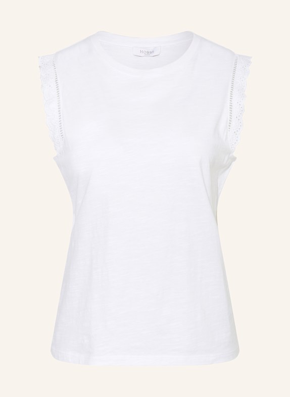 HOBBS Top LEIA mit Spitze WEISS