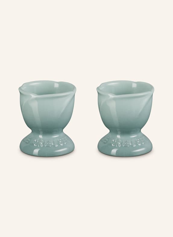 LE CREUSET 2er-Set. Eierbecher JARDIN SEA SALT