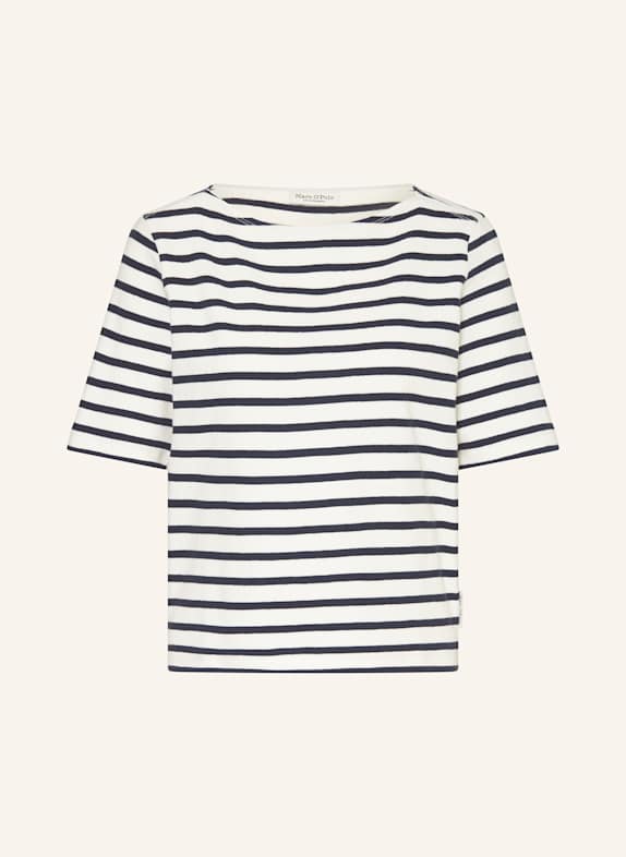 Marc O'Polo T-Shirt ECRU/ DUNKELBLAU