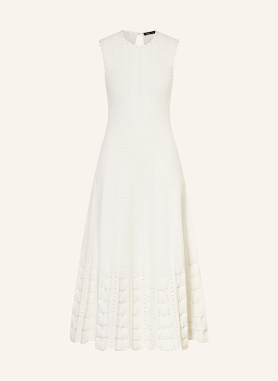 maje Kleid mit Schmuckperlen WEISS