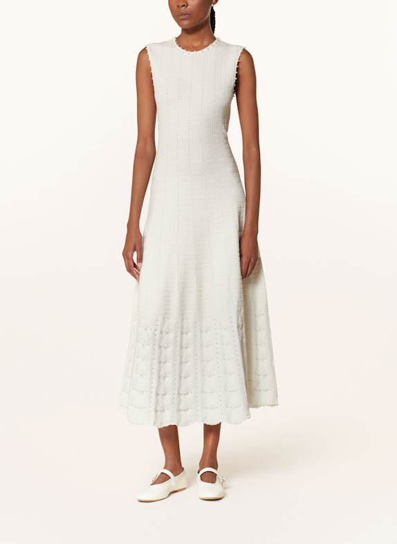 maje Kleid mit Schmuckperlen WEISS