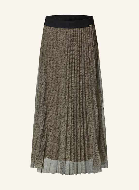 CINQUE Plisseerock CIFABI aus Mesh BRAUN/ SCHWARZ