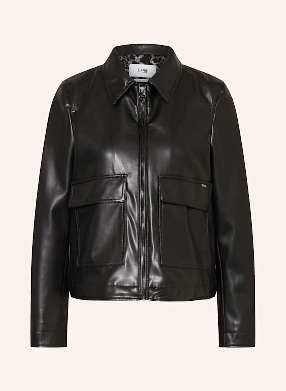 CINQUE Jacke CIELVITA in Lederoptik SCHWARZ