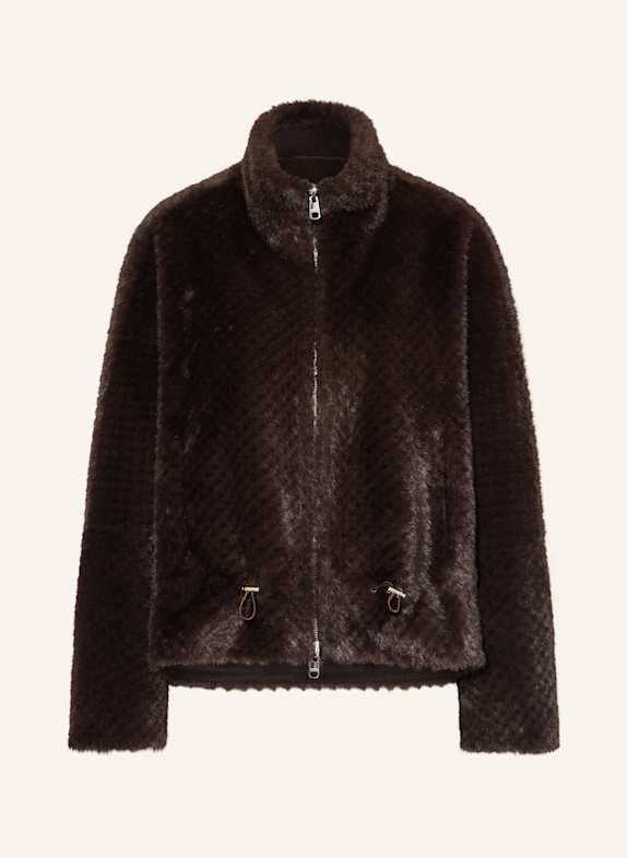 CINQUE Kunstfell-Jacke CISAFFI zum Wenden DUNKELBRAUN