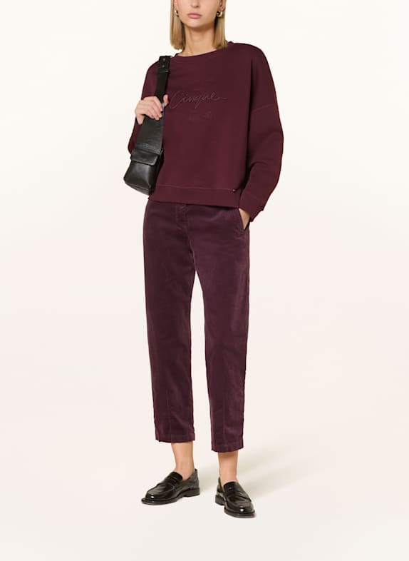 CINQUE 7/8-Hose CISLYA aus Samt FUCHSIA