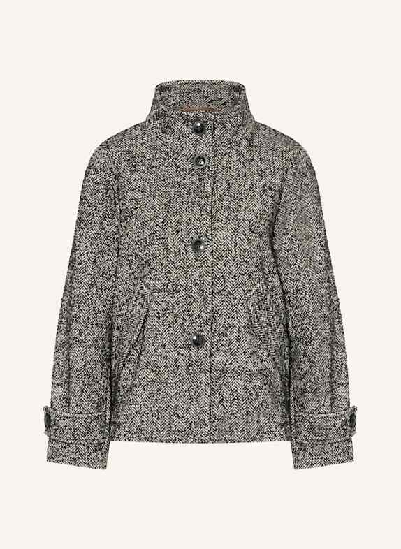 CINQUE Bouclé-Jacke CIJOLINO SCHWARZ / WEISS