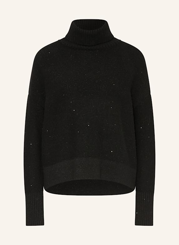 (THE MERCER) N.Y. Cashmere sweater with sequins BLACK