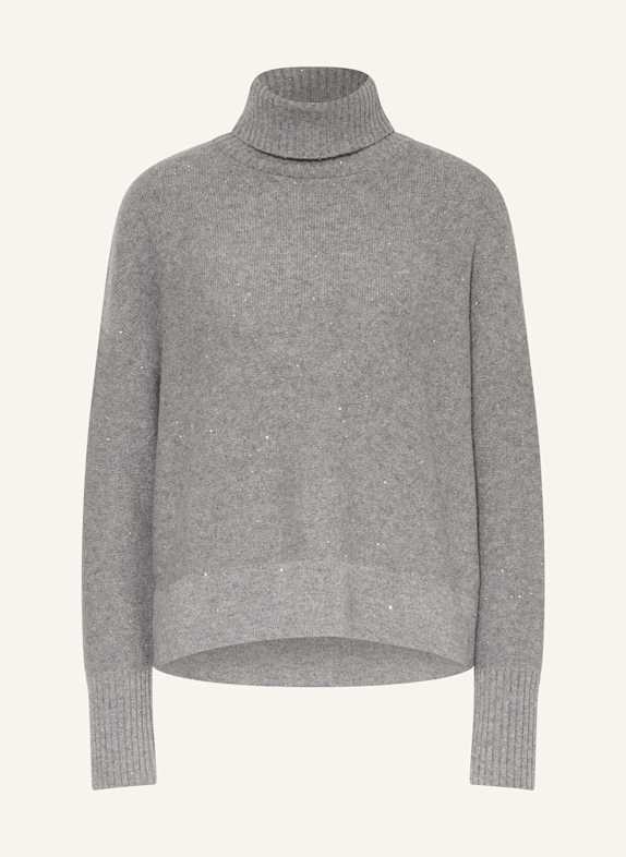 (THE MERCER) N.Y. Cashmere sweater with sequins GRAY