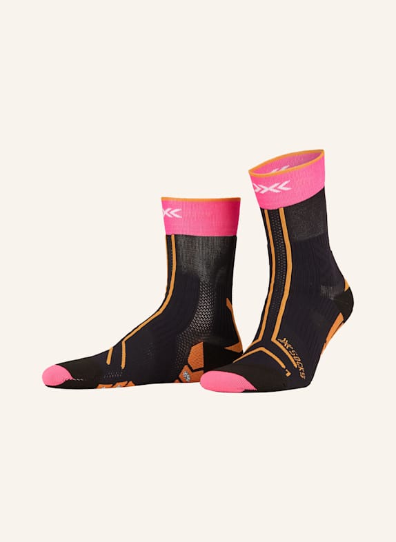 X-SOCKS Laufsocken TAILRUN TERRASKIN EXPERT SCHWARZ/ NEONROSA