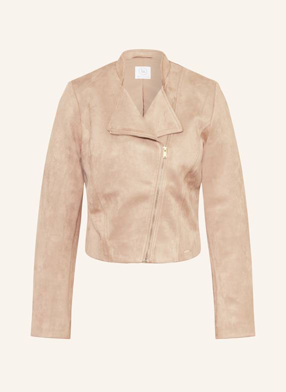 BETTY&CO Cropped-Jacke in Lederoptik BEIGE