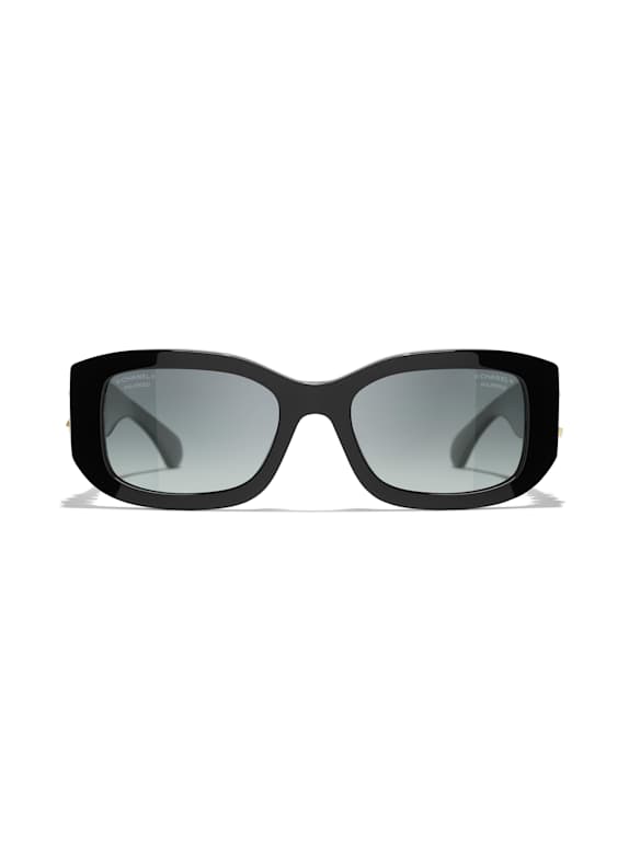 CHANEL Rechteckige Sonnenbrille C622S8 - SCHWARZ/ GRAU POLARISIERT