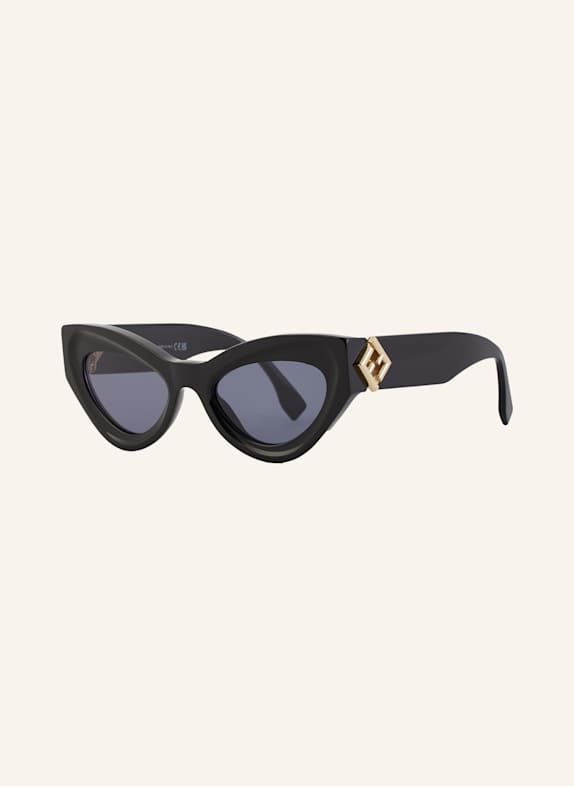 FENDI Okulary przeciwsłoneczne FN000801 1100B1 – CZARNY/ NIEBIESKI
