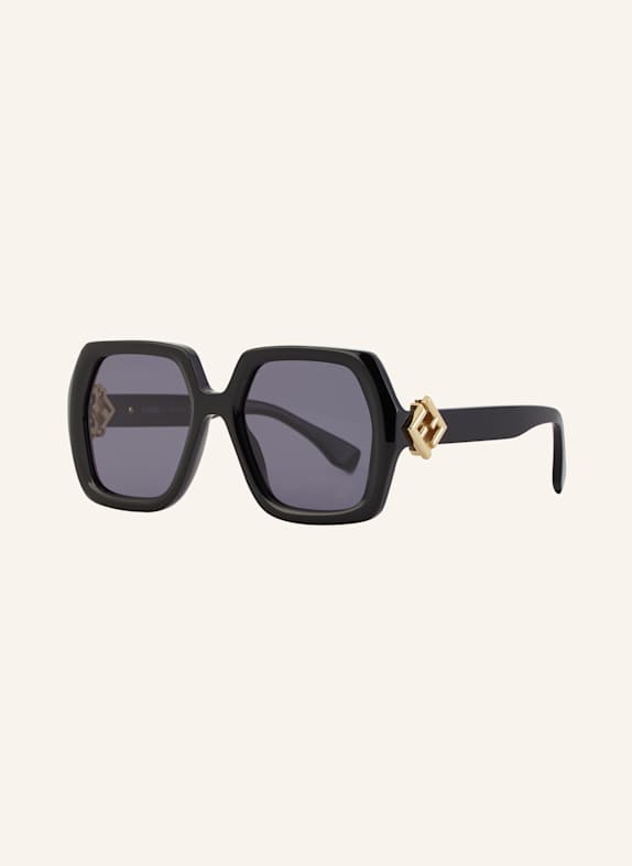 FENDI Okulary przeciwsłoneczne FN000796 1100B1 – CZARNY/ CIEMNOSZARY